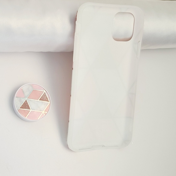 Electroplated marmol Iphone case. Pink, New - Picture 6 of 8